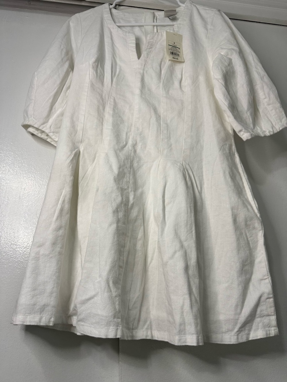 A New Day A-Line Mini White Dress - Picture 4 of 7
